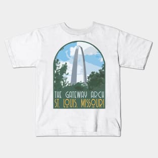 Gateway Arch Decal Kids T-Shirt